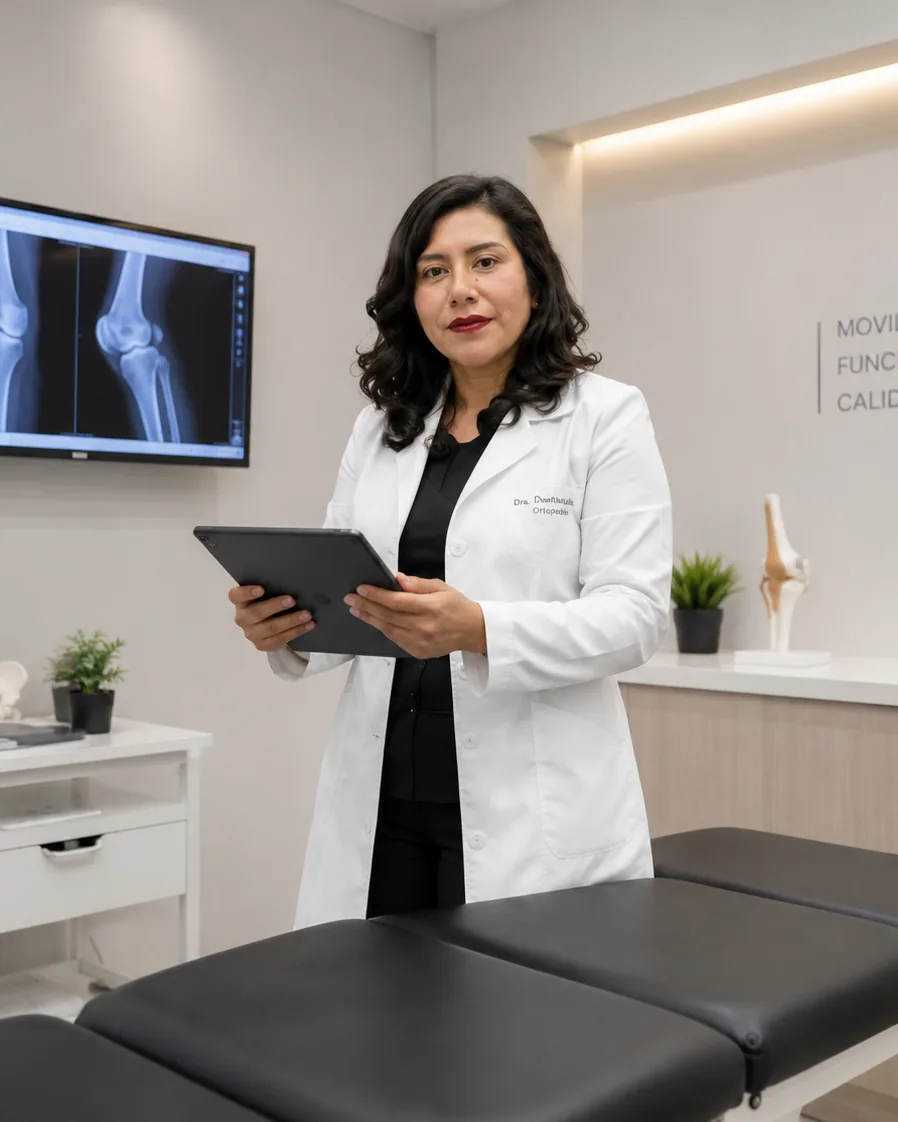 Dra. Oliva Vázquez Zúñiga, ortopedista y traumatóloga con alta especialidad en artroscopia en Saltillo